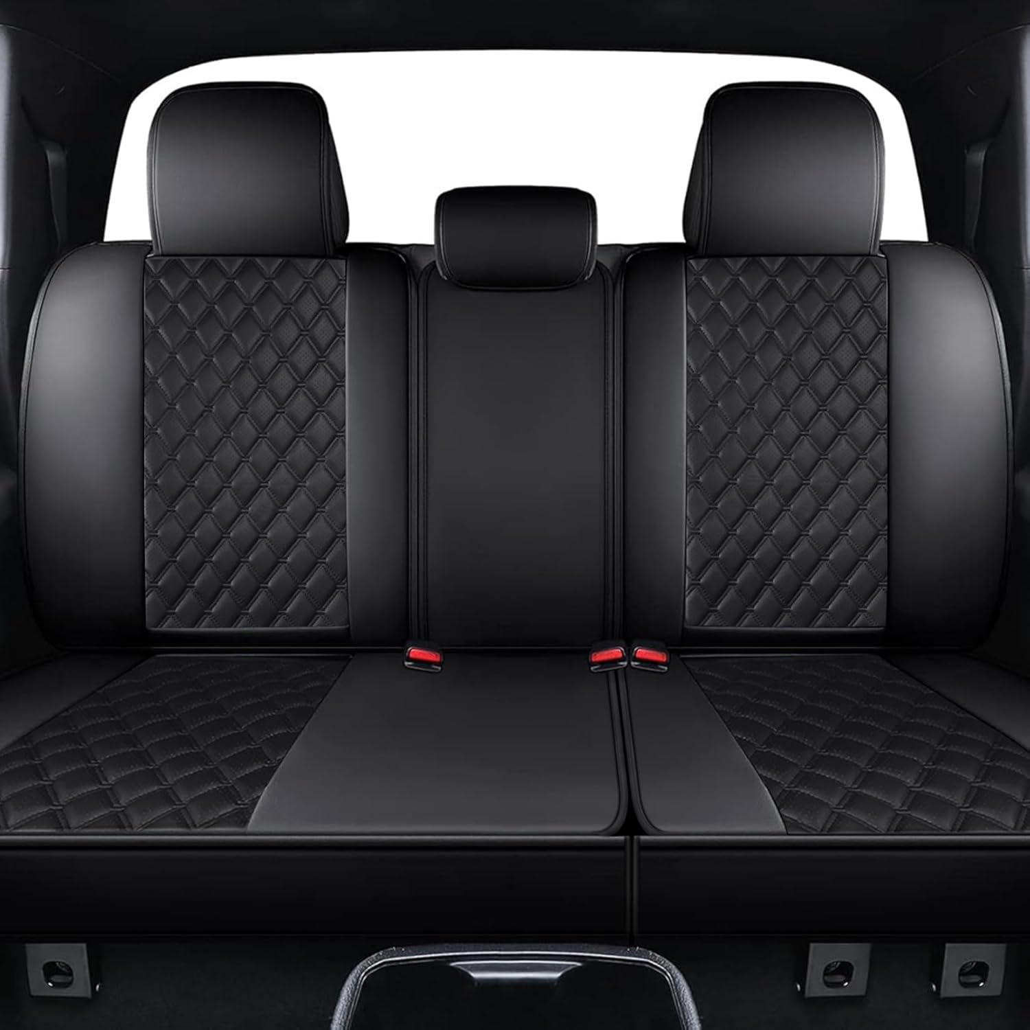 Tacoma Seat Covers Full Set, Waterproof Luxury Faux Leather Seat Covers Custom Fit for Tacoma Gen 3rd 2016-2023 Double Cab Crew Cab SR/SR5, TRD Sport, TRD Off-Road, TRD Pro, Limited Trucks