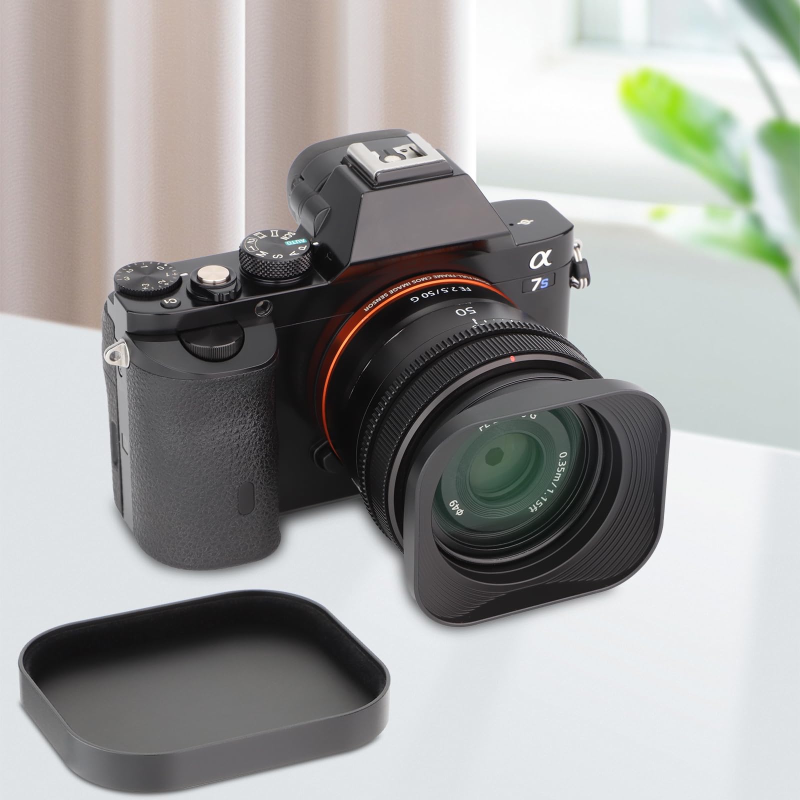 Buy Haoge LH-S245G Metal Bayonet Square Lens Hood for Sony FE 40mm