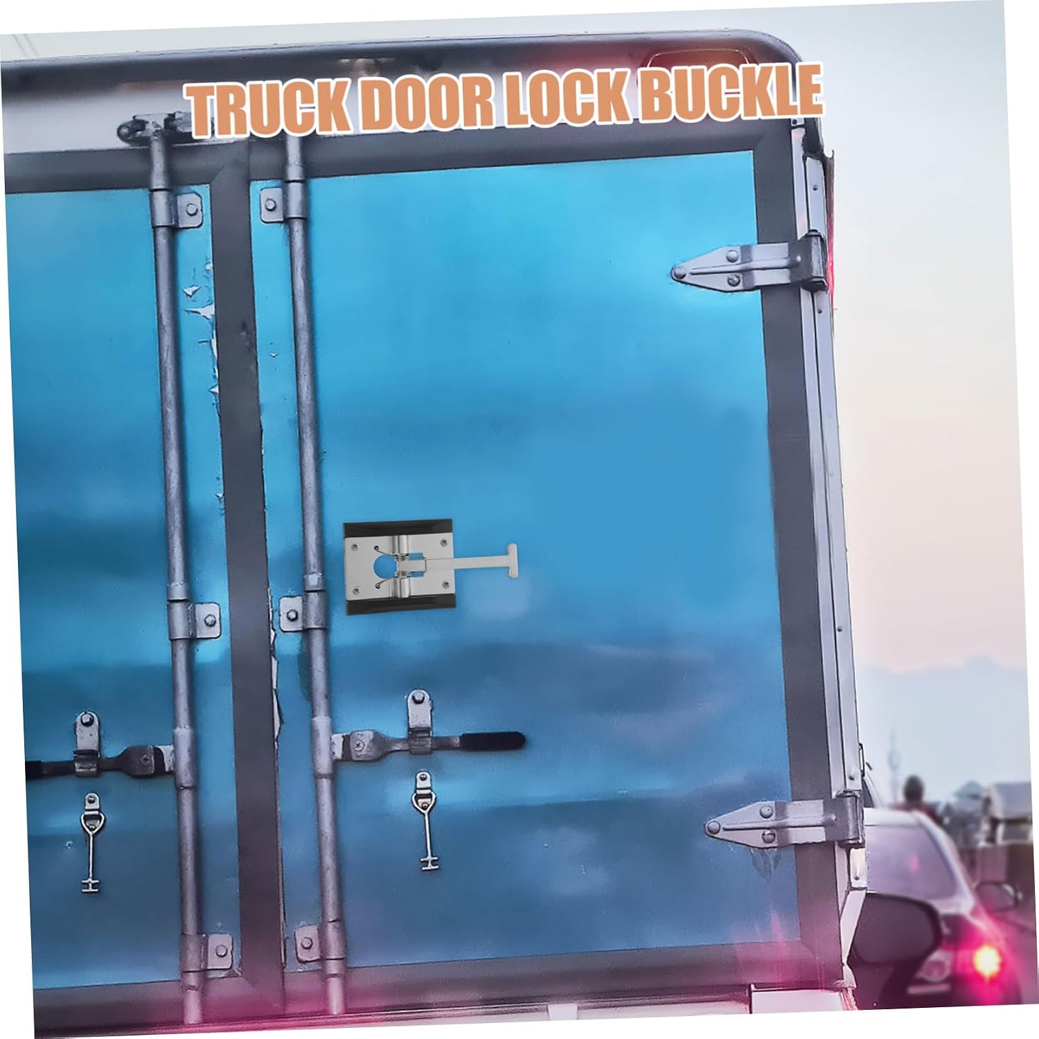 Style Steel Door Latch for Rv and Cargo Trailers Windproof Design for Secure Closure Heavy-Duty Entry Catch with Screws for Enhanced Durability and Temperature Maintenance
