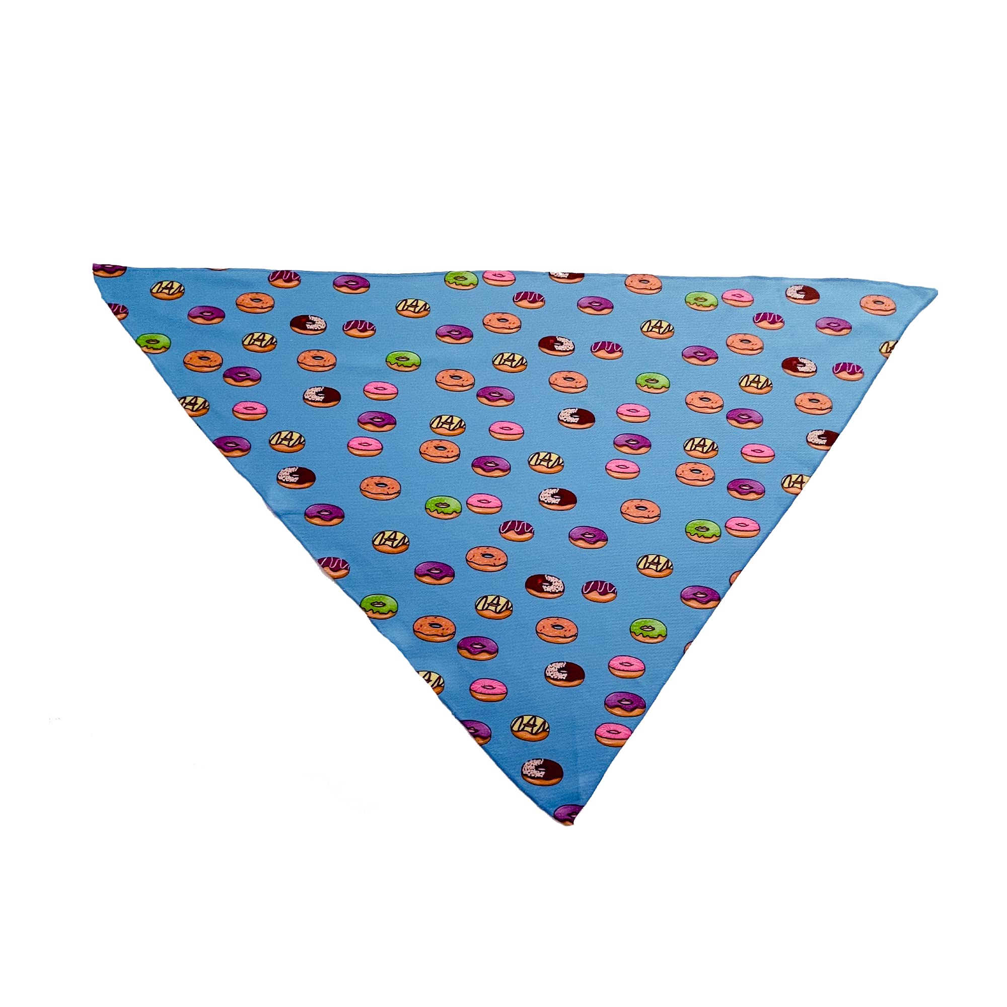 CUTIE TIES Donut Dog Bandana – Cooling Material - Premium Quality Bandanas for Dogs - Fancy Bandanas - Cute Dog Bandanas in Two Sizes (Donuts, Small (13.75