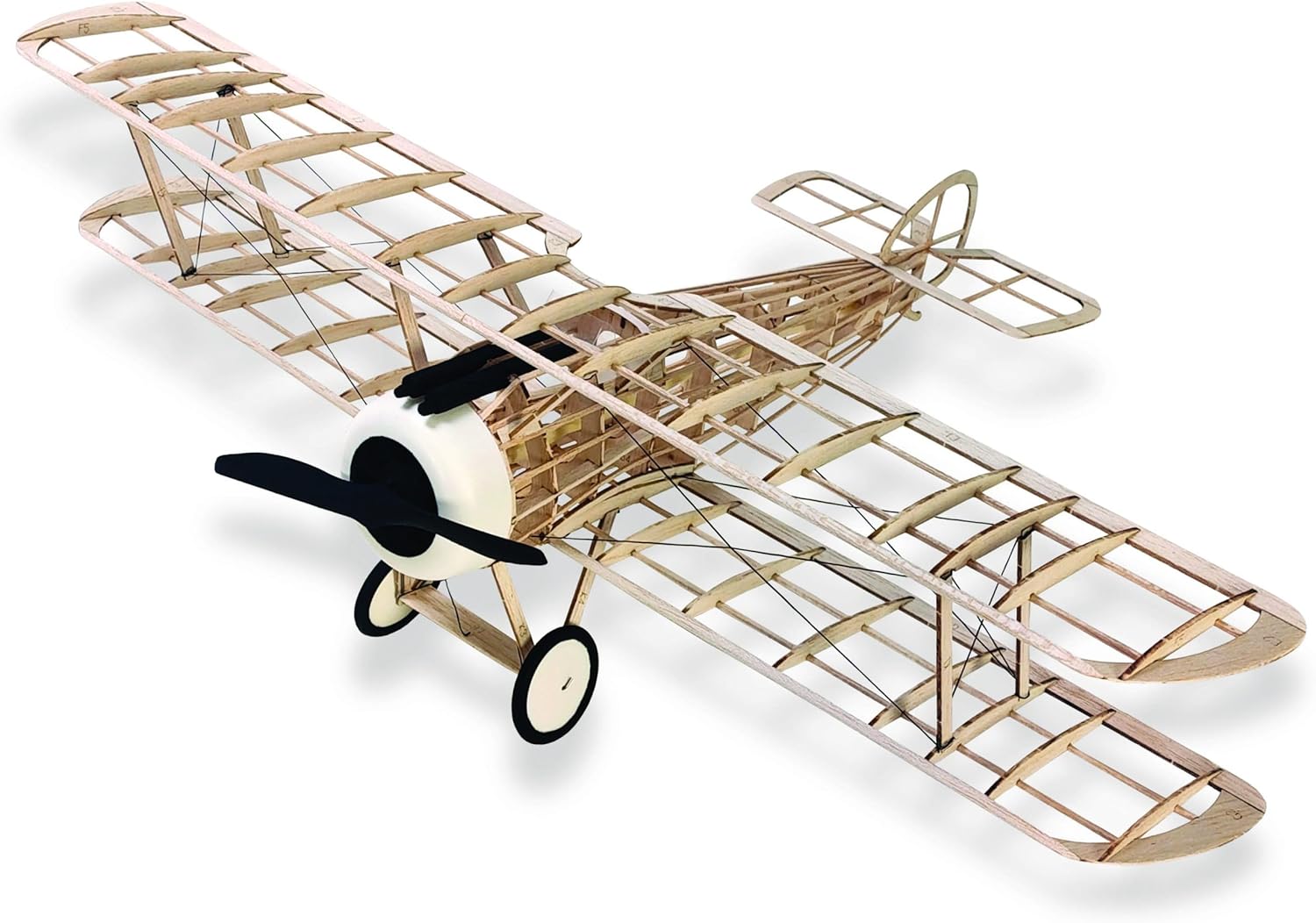 Guillow Sopwith Camel WWI Laser-Cut Balsa Wood Model Airplane Kit, 18"