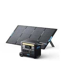 Anker SOLIX F2000 Solar Generator 2048Wh Portable Power Station with LiFePO4 Batteries and 400W Solar Panel GaNPrime Technology