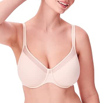 Bali womens One Smooth U Ultra Light Bra, Underwire T-Shirt Bra, Convertible Straps, DF3439