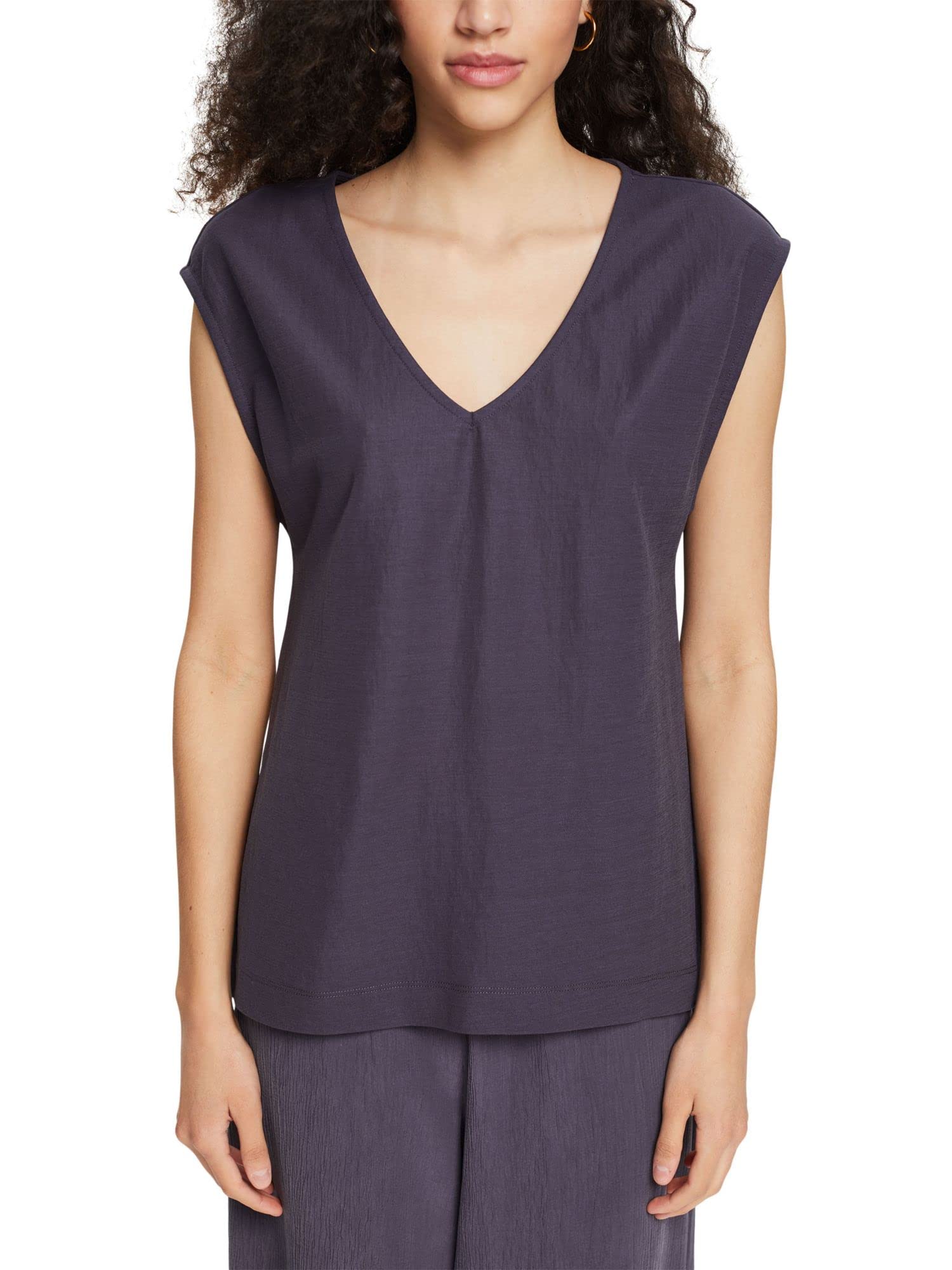 ESPRIT Collection Women's 042EO1K340 T-Shirt, 010/ANTHRACITE, XS
