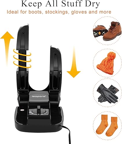 Miniatura 5 de Botas secadora y calentador de zapatos con temporizador apagado automático calentador eléctrico de zapatos y botas secadora portátil y calentador