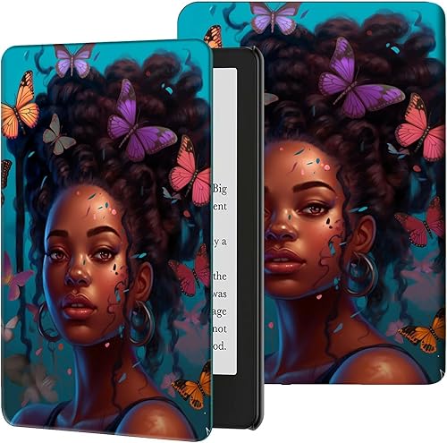 Vista 274 de Funda para Kindle de 6 pulgadas (11.ª generación, versión 2024/2022) delgada de piel sintética, ajustable, multiángulo, Smart Shell con función