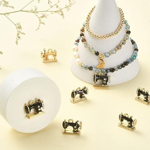 Vista 23 de LiQunSweet 80 unidades de 4 estilos de dientes saludables para cepillo de dientes, dientes esmaltados, mini dijes para hacer joyas, accesorios