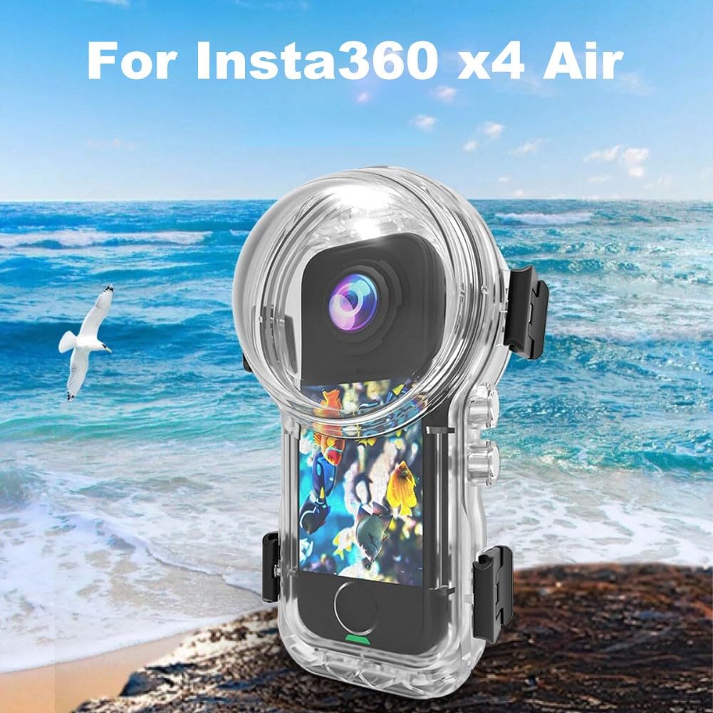 Funda impermeable 50M para Insta360 X4 con lente PMMA AR, liberación rápida magnética, carcasa de buceo antivaho, carcasa de policarbonato transparente para fotografía subacuática