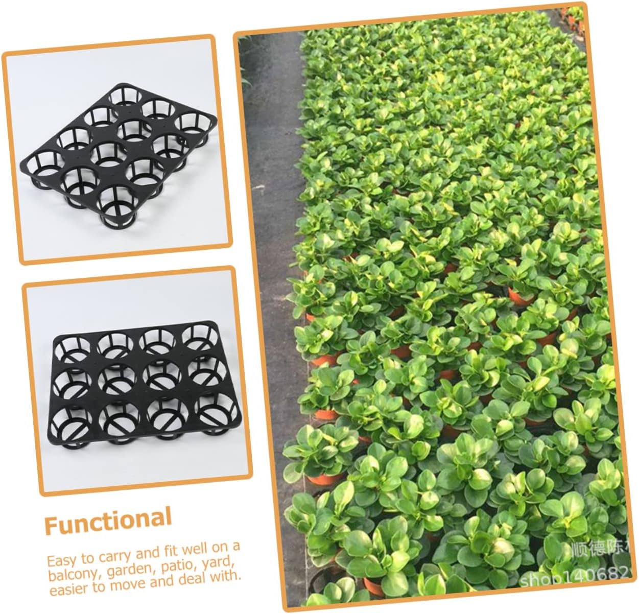 5pcs Nursery Tray Plant Germination Rack Round Pot Bracket for Home Gardening and Reusable Plant Growing Cup Holder for and Vegetables
