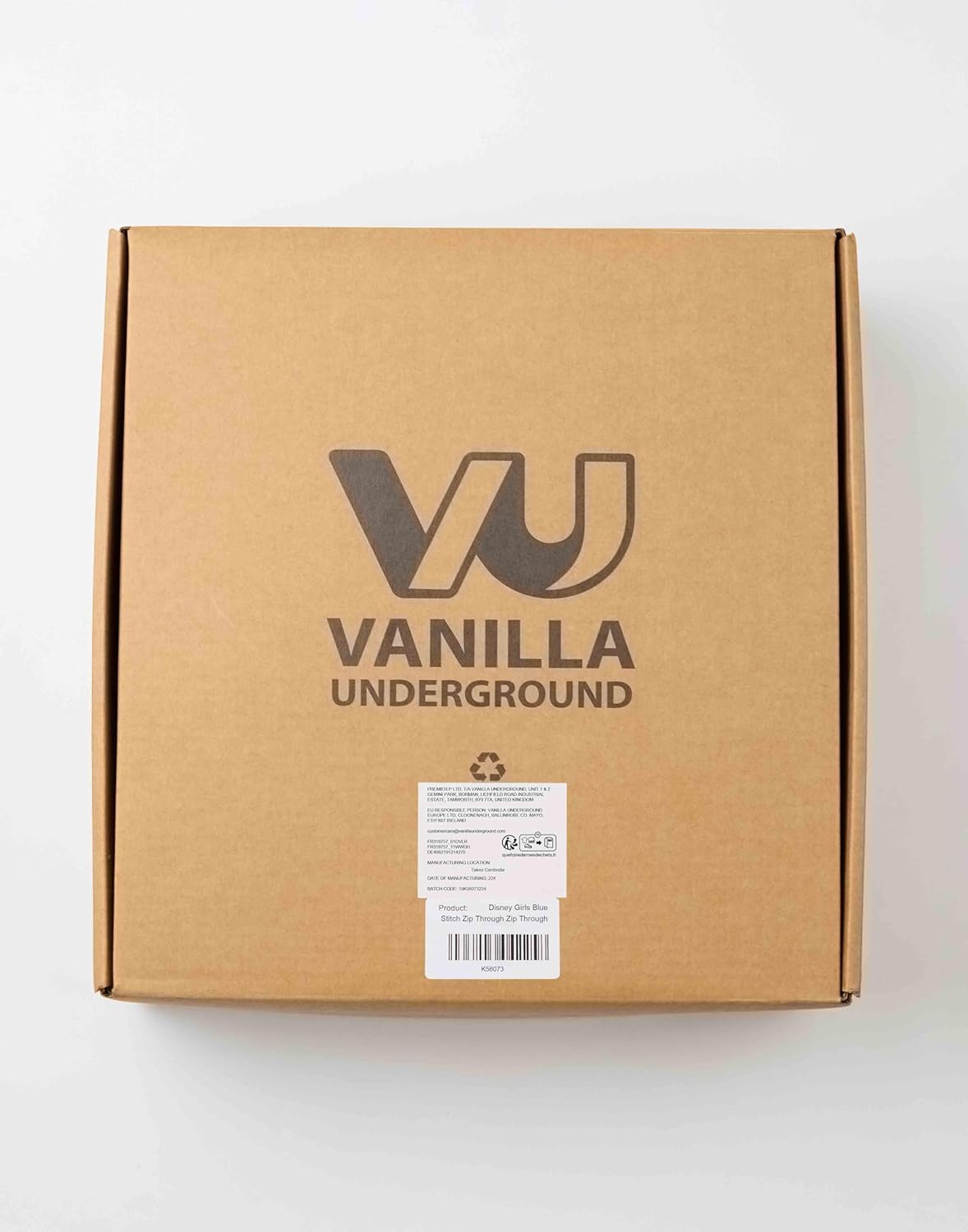 Disney Lilo & Stitch Girls Wearable Blanket | Kids Watercolour Purple & Blue Embroidered Character Fleece Hoodie