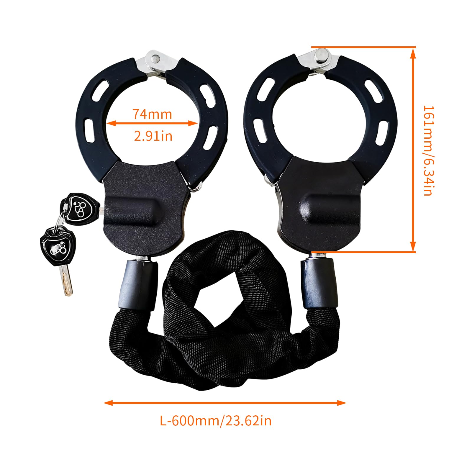 E Scooter Serrure menottes pour scooter électrique Antivol de vélo Antivol de vélo Serrure de scooter pour Escooter