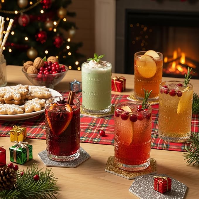 Set de 12 Vasos Moretoes Hobnail de 12 Oz, Diseño Vintage miniatura 2