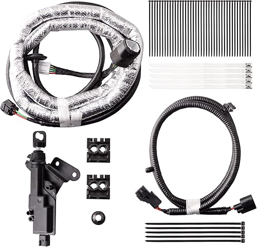 Miniatura 2 de Cerradura eléctrica para portón trasero con arnés de cableado compatible con Toyota Tacoma Extended Cab 2019-21 de 6 pies, caja de camioneta, cabina