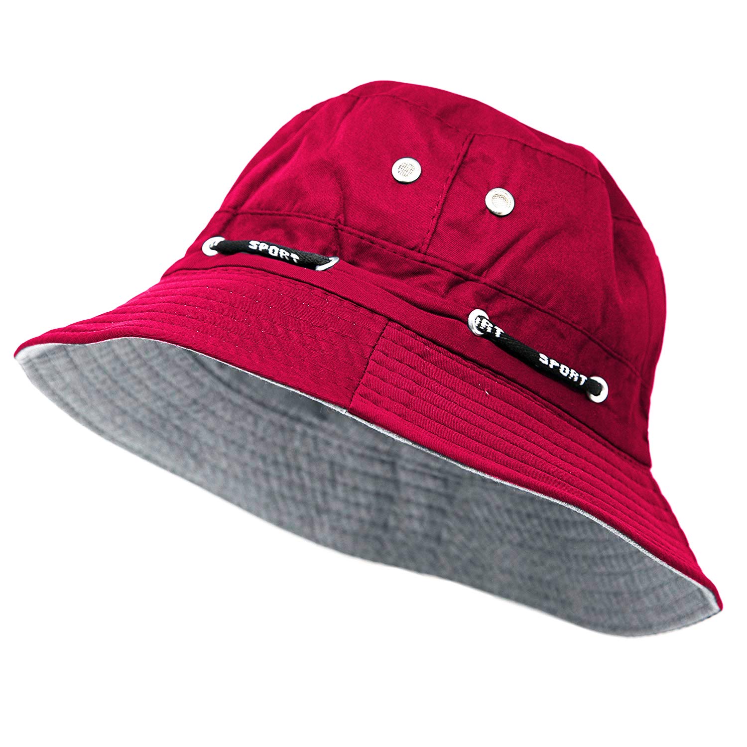 FashionTSSummer Bucket Hat - Short Brim Cotton Boonie Hat for Hiking, Fishing, Outdoor Activities