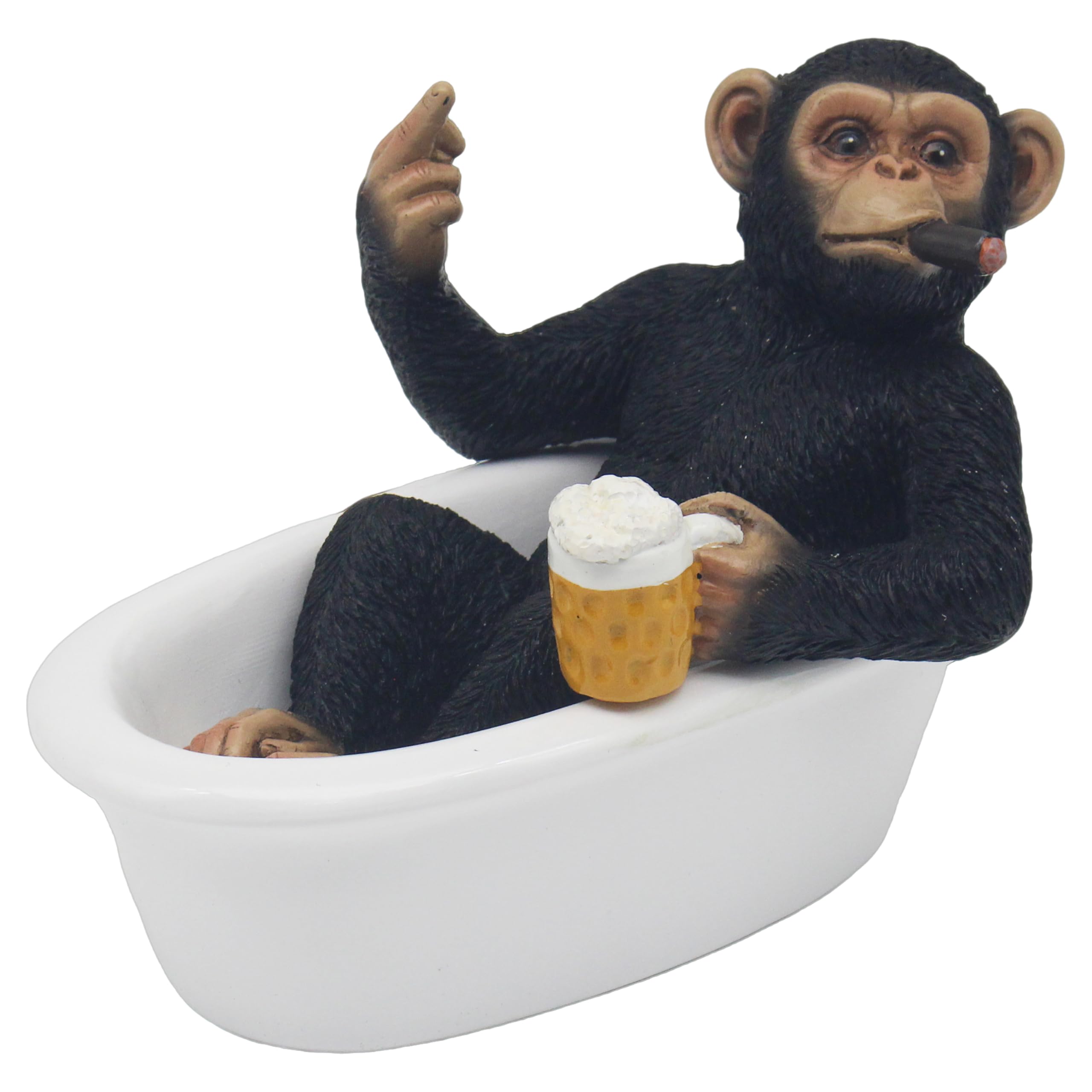 L & P Home & Gifts Cheeky Monkeys Polyresin Cheeky Monkey Relax Figurines & Ornaments For Home & Office | Home Decor Accessories Statues For Indoor & Outdoor | Lovely Gifts for Women & Men