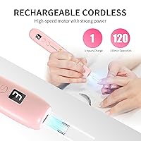 Vista 6 de Máquina de Lima Eléctrica para Uñas, Juego de Lima Efile para Uñas de Gel Acrílico, Kit de Máquina de Lima de Uñas Portátil, Herramientas