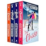 Briar U Series 4 Books Collection Set By Elle Kennedy (The Chase, The Risk, The Play, The Dare)