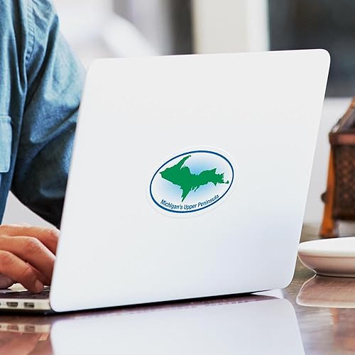 Miniatura 3 de CafePress Etiqueta engomada ovalada ovalada del parachoques del coche de la península superior