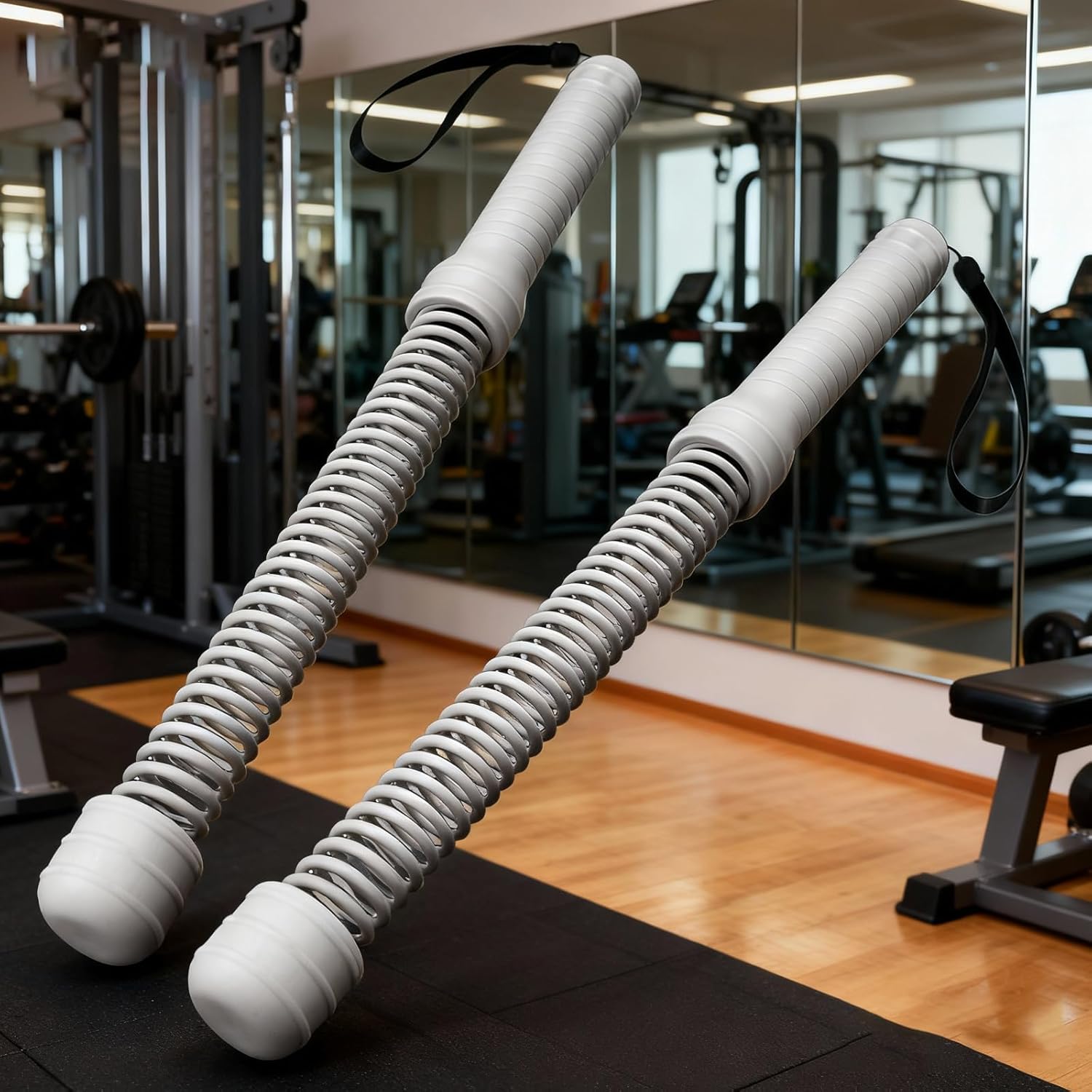 Breeding Ground 2 Transportable Battle Cables for Travel Otherwise Offices Facilitating HIIT Exercise Minimizing Noise and Space Space Saving Gym Rope