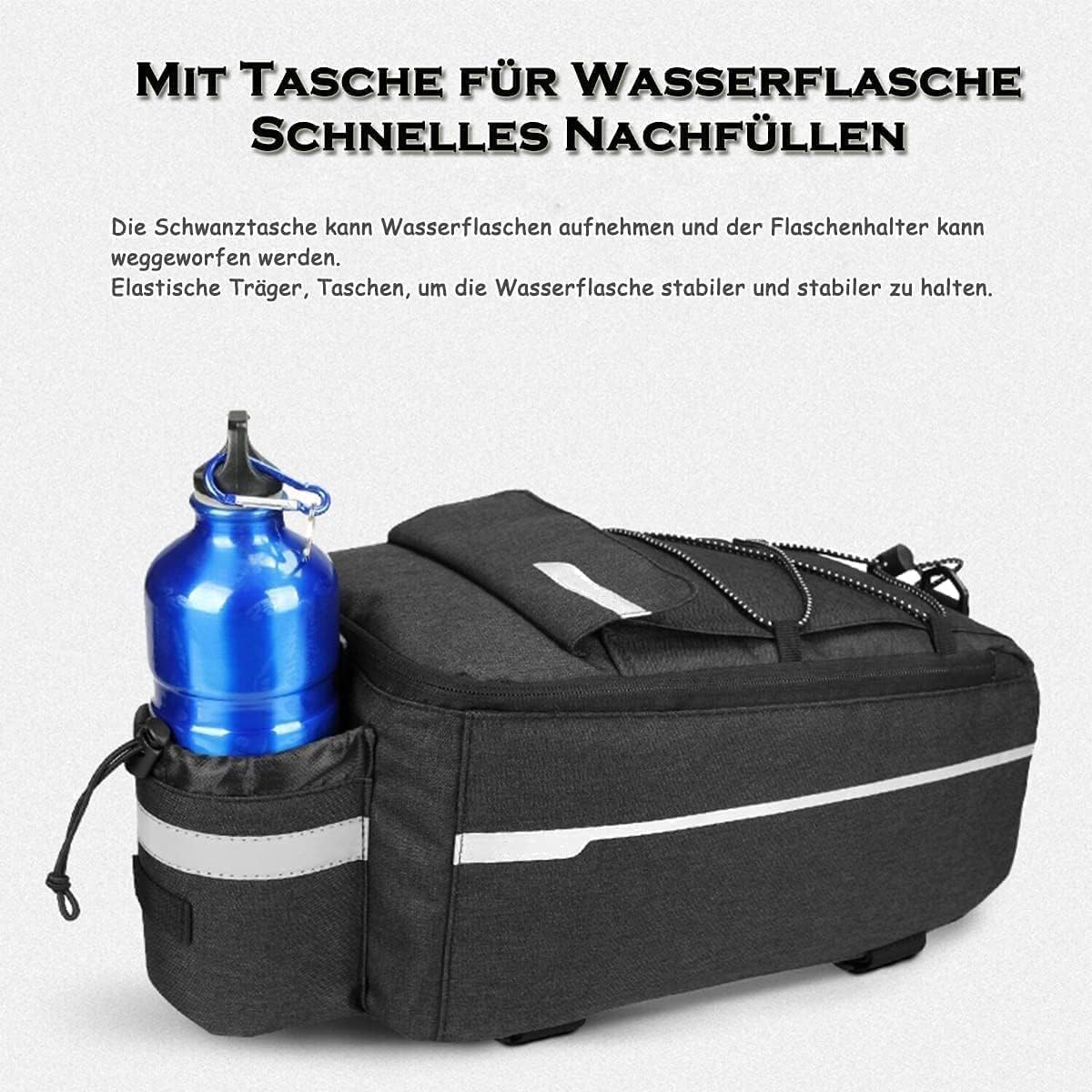 Borsa Posteriore Bici - per rastrelliera Portapacchi da Bici, Borse a Trunk Isolata Impermeabile Portapacchi Bagagli Borse Multi Funzione Borsa per Il Viaggio in Bicicletta,38 * 16 * 15,5 cm