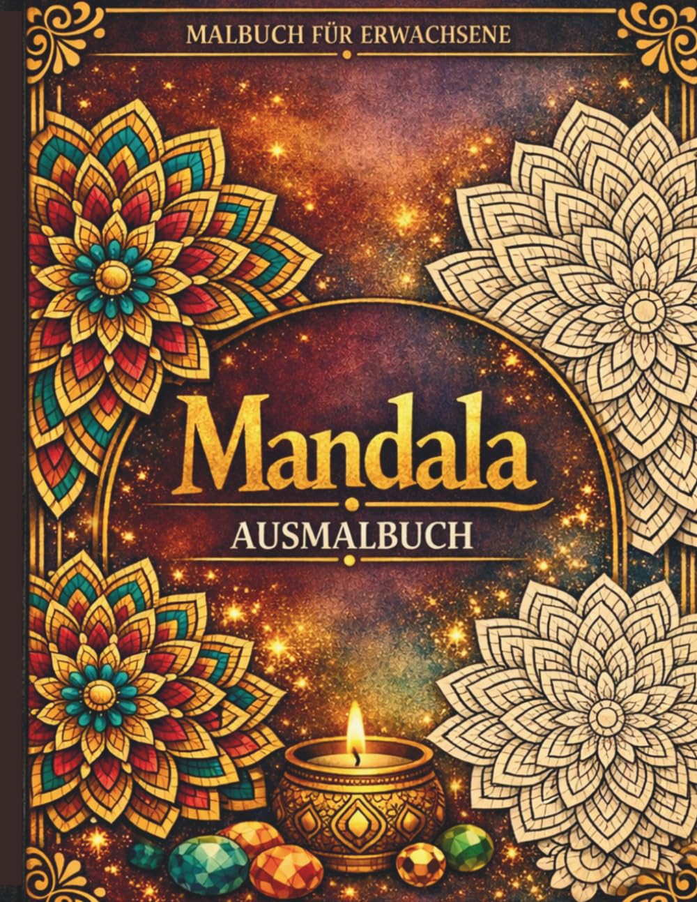 Mandala Malbuch für Erwachsene: 50 entspannende Mandalas zum Ausmalen | Anti Stress Malbuch zur Entspannung und Achtsamkeit