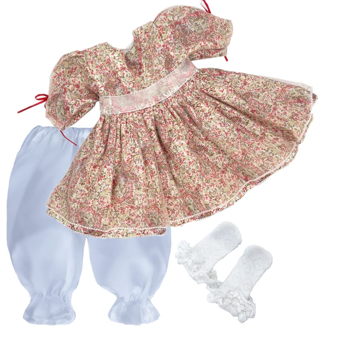 TatuDollReborn Doll Clothes Girl Baby Clothing 22-24inch Reborn Toddler Dolls Princess Dress