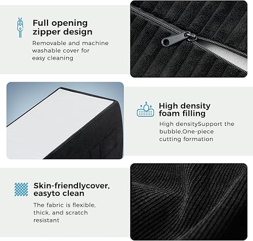 Miniatura 7 de Sillas de yoga para adultos, tumbona ergonómica para interiores con bolsillo lateral, almohada lumbar, otomana, silla de yoga perfecta para