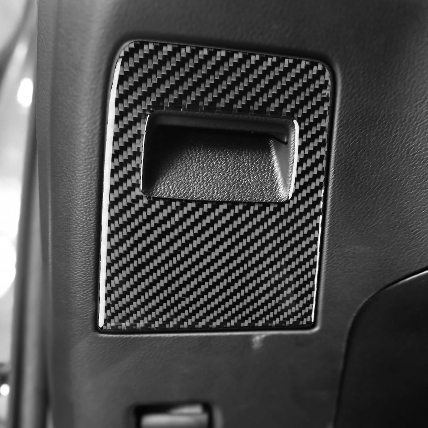 Car Storage Box Panel Decal Driver Side Dashboard Trim Real Premium Carbon Fiber Sticker Compatible with Lexus NX 250 350 350h 450h+ 2022-2026 2023 2024 2025 Interior Accessories Decor Black