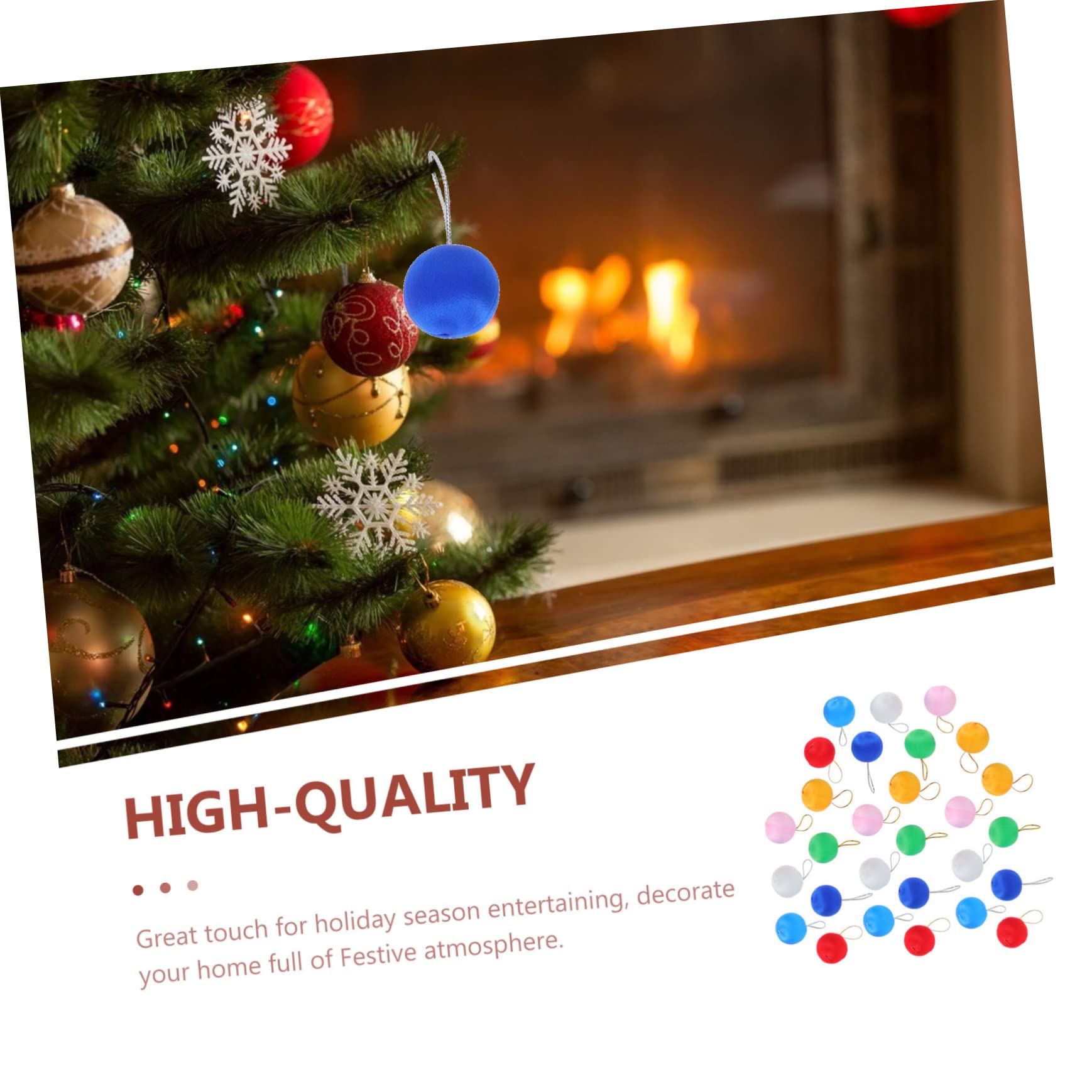 ABOOFAN 7 Set Di Natale Palline Da Appendere All'albero Di Natale Albero Di Palline Di Filato Pendenti Natalizi Ciondolo Natalizio Appese Delicate Schiuma 60 Pezzi * 7