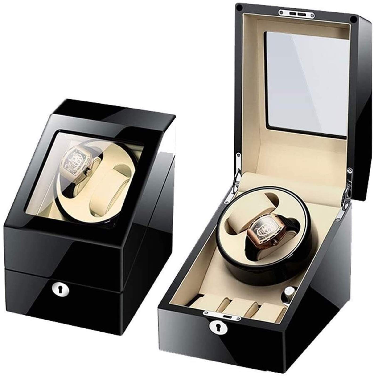 Caja enrolladora de relojes para evitar que el mecanismo automático se detenga