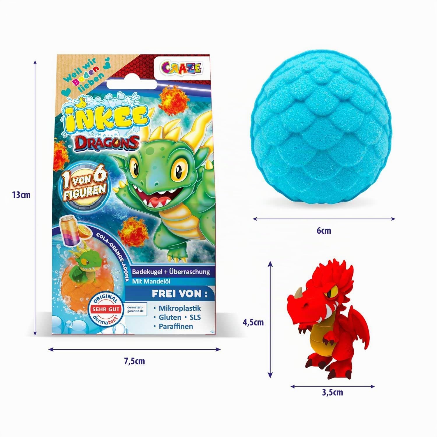 Idena Lot De 4 Figurines Dragons En Plastique – Environ 16 Cm – Ailes Mobiles Ou 2 Têtes – Pour Jeu, Bain, Bac à Sable, Décoration – Dès 3 Ans