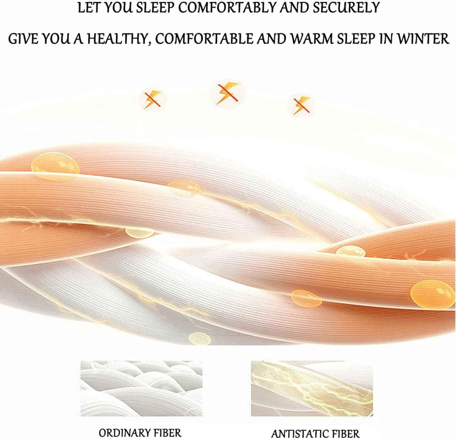 Breathable Warm Bed Comforter, Warm Thickened Comforter Core, Double Sided Fluffy Milk Fleece Quilt Blanket, Comfortable Warm Comforter Core for Bed Couch Sofa(D,150x200cm/2.5kg)