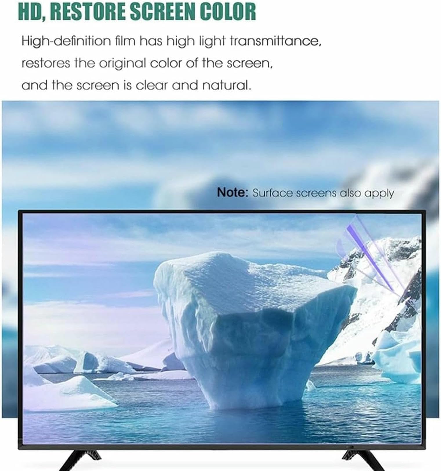 protezione per schermo TV, Antiriflesso opaco da 75 pollici