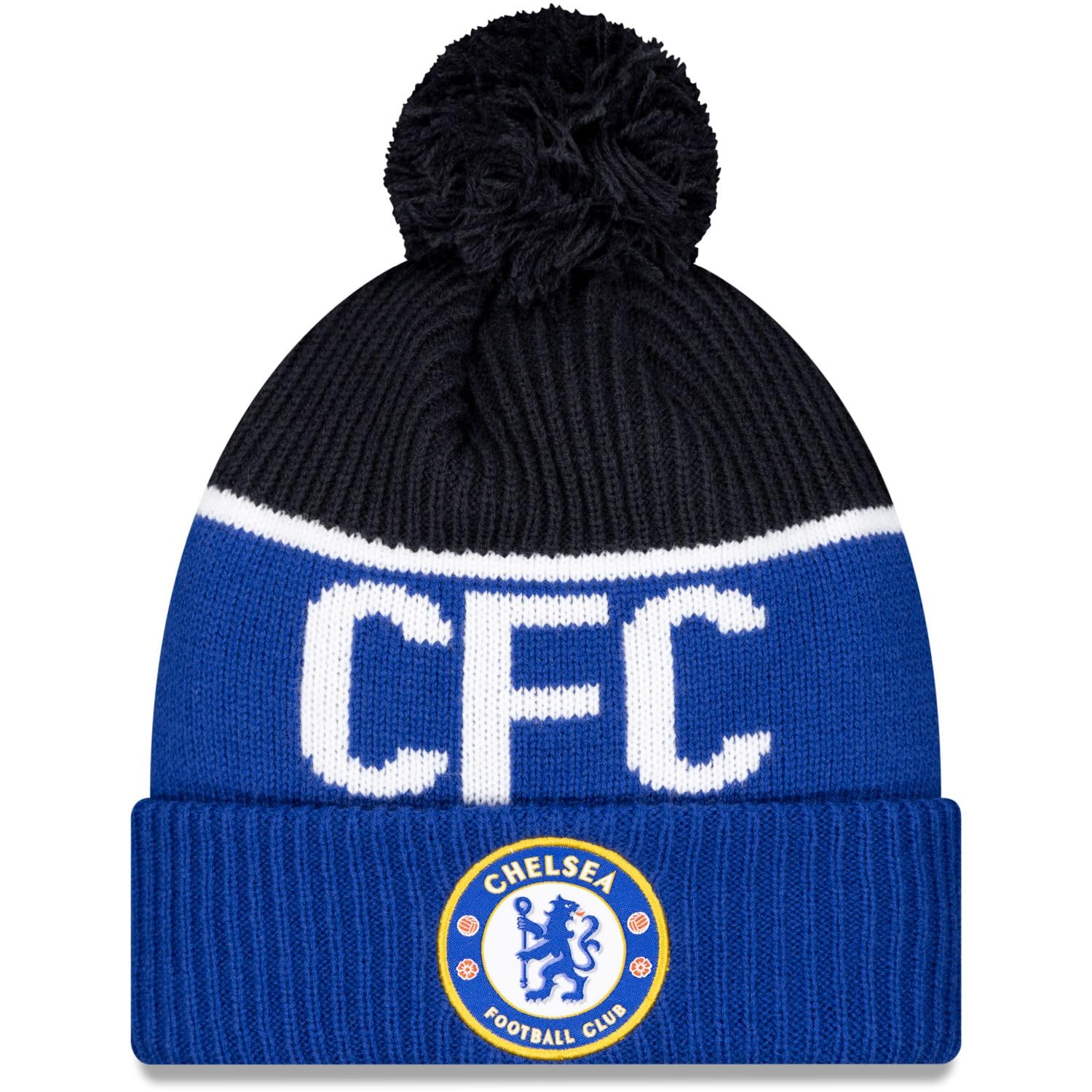 New Era Men's Team Logo Beanie Chelsea Fc One Size Fits Most Blue