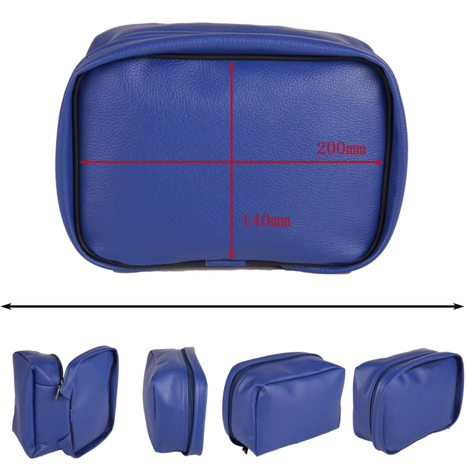 Compatibile Con Yamaha 1 Pz Off Road Moto Borsa Per Attrezzi Posteriore Kit Di Coda Borse In PU Accessori Modifica Sostituzione Sacche Moto(Black)