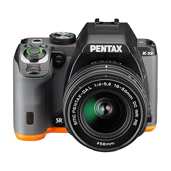 Amazon.co.jp: PENTAX K-S2 18-50RE Kit (Black x Orange) K-S2