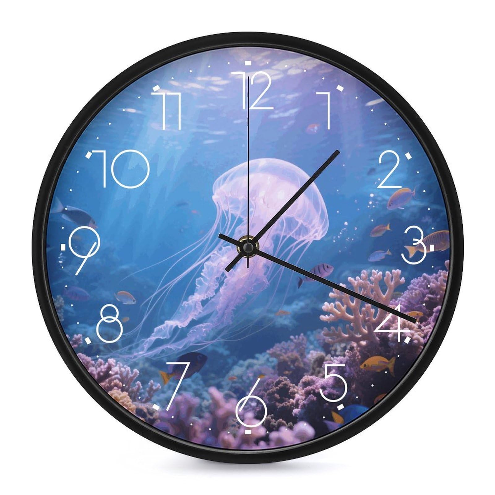 Horloge méduse anti tic-tac pour retrouver le sommeil blanc