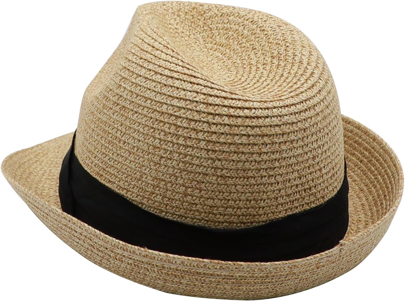 Straw Fedora Hat Panama Hats Mens Beach Hat Derby Hat Packable Trilby