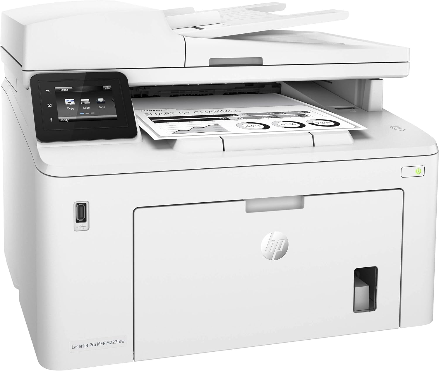 HP Laserjet Pro MFP M227fdw B All-in-One Wireless NFC Monochrome Laser  Printer - Print Scan Copy Fax- 30 ppm, 1200 x 1200 dpi, 8.5 x 14, Auto  Duplex Printing, Ethernet, Cbmou External Webcam : Office Products