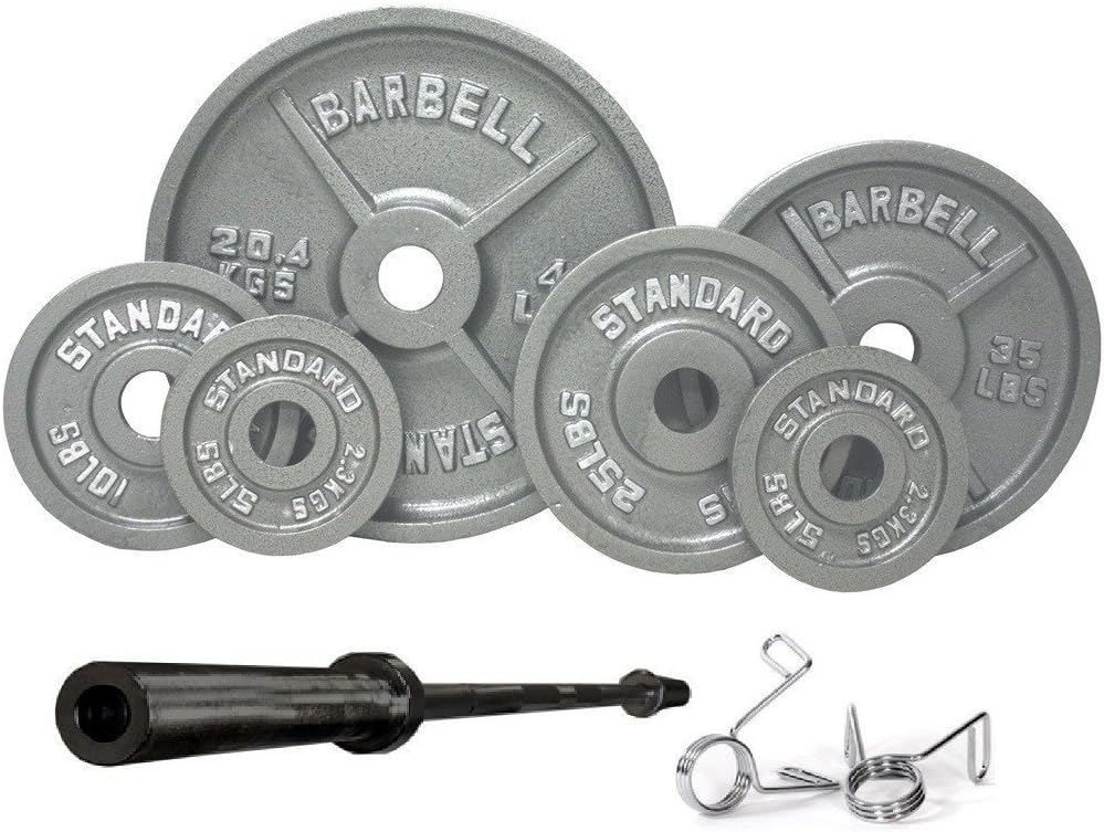 Serious Steel Fitness USA Sports 300LB Olympic Weight Set (OSS300B)