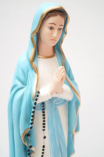 Miniatura 3 de Estatua religiosa católica de Nuestra Señora de Lourdes Virgen María Santísima Madre Católica de Lourdes Colección Vittoria Made in Italy
