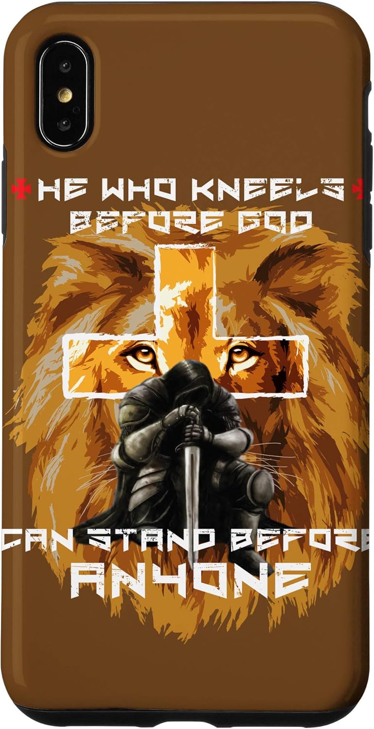iPhone 12/12 Pro Christian Cross Lion Phrases Sayings Verses Religious Phone Case