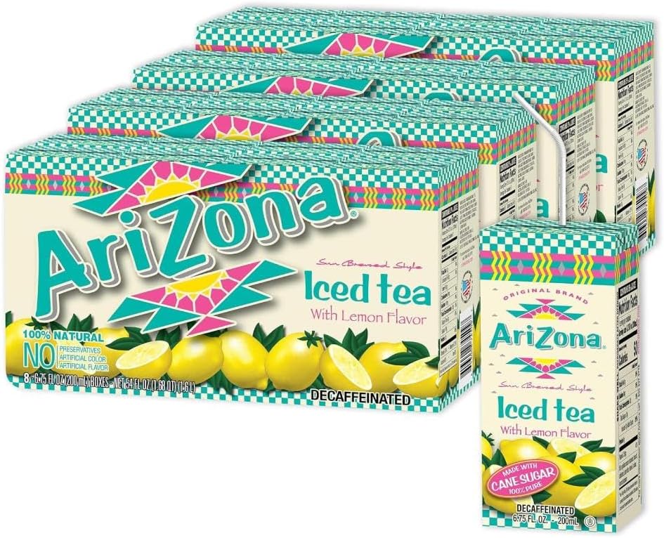 Decaffeinated Lemon Tea, 6.75 Fl Oz, Pack of 32