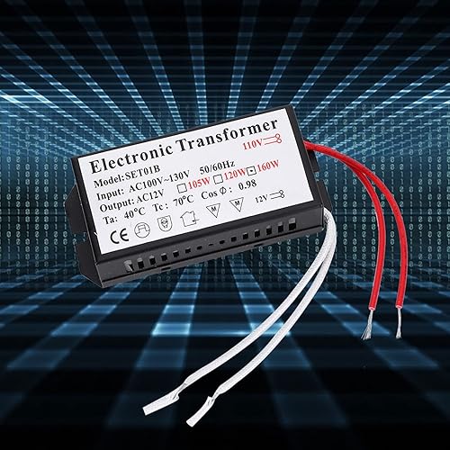 Miniatura 4 de Transformador electrónico de 160W, AC110V a AC12V fuente de alimentación transformador electrónico para perlas de lámpara halógena