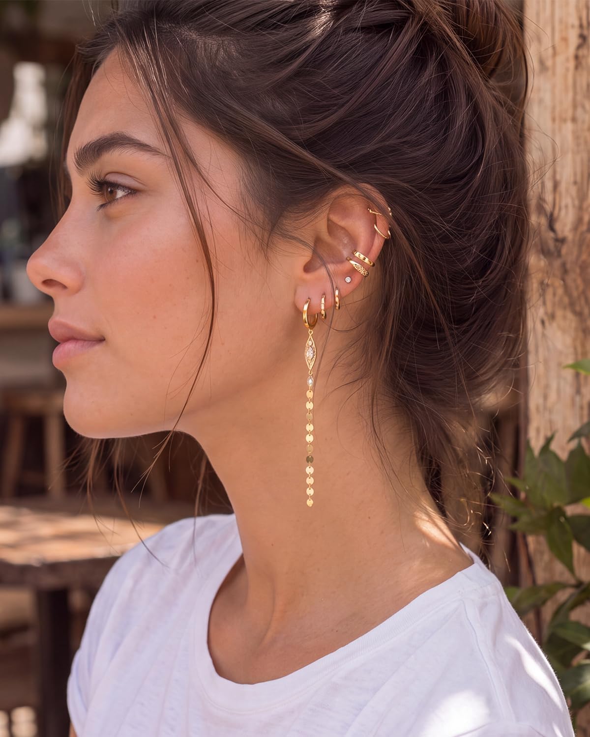 Dremmy Studios Long Earrings Dangle Earrings Coin Drop Earrings for Women image 2
