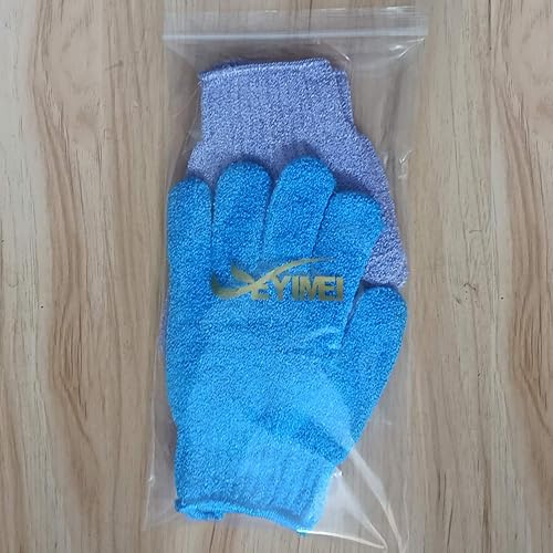 Miniatura 7 de Guantes exfoliantes de esponja de baño, guantes de lavado corporal, esponja de masaje de piel, toalla de limpieza profunda, cepillo de piel muerta,