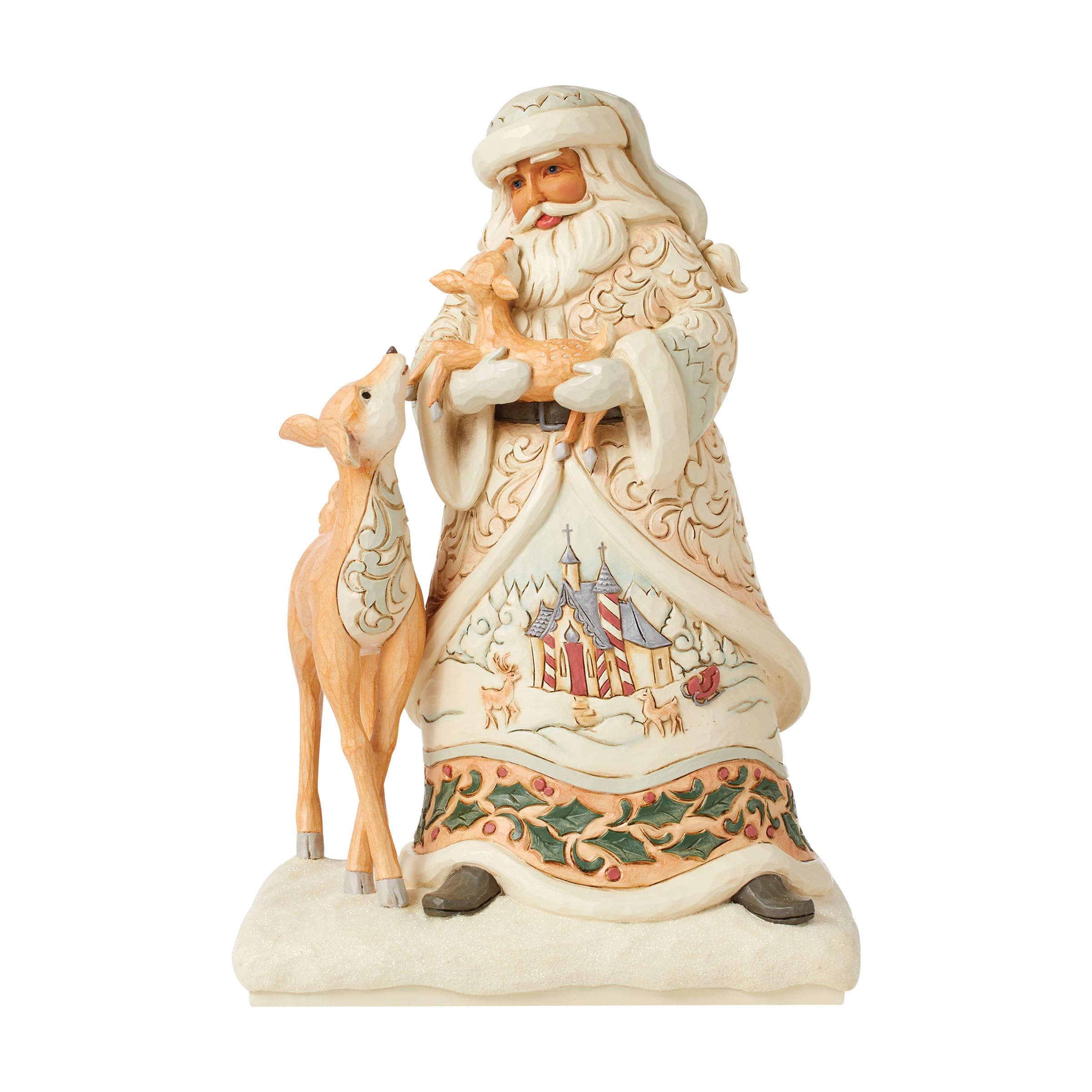 Amazon.com: Enesco Jim Shore Heartwood Creek White Woodland Santa