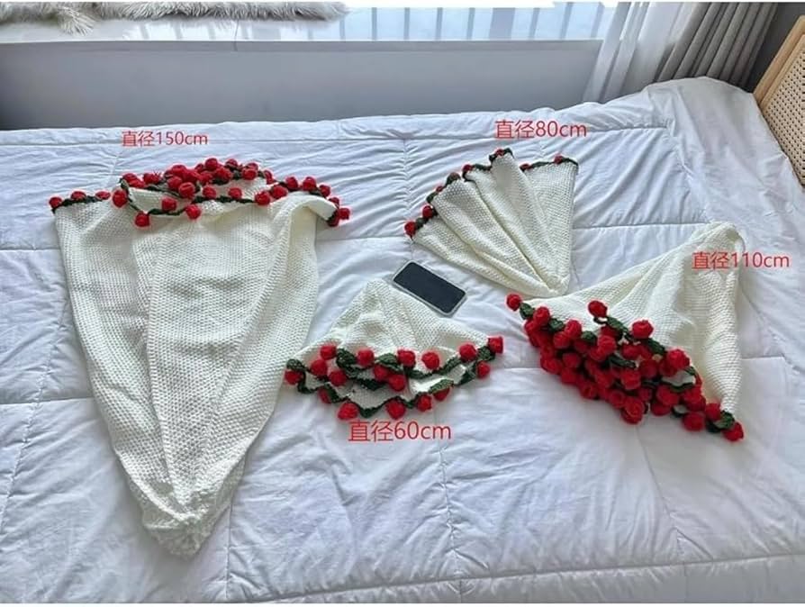 手編み 花束ブランケット2点 花束ブランケットの編み方【かぎ針編み】 - YouTube