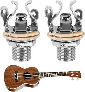 Full-Contact Output Jack Socket for Guitar Bass 2pcs 4-Contact