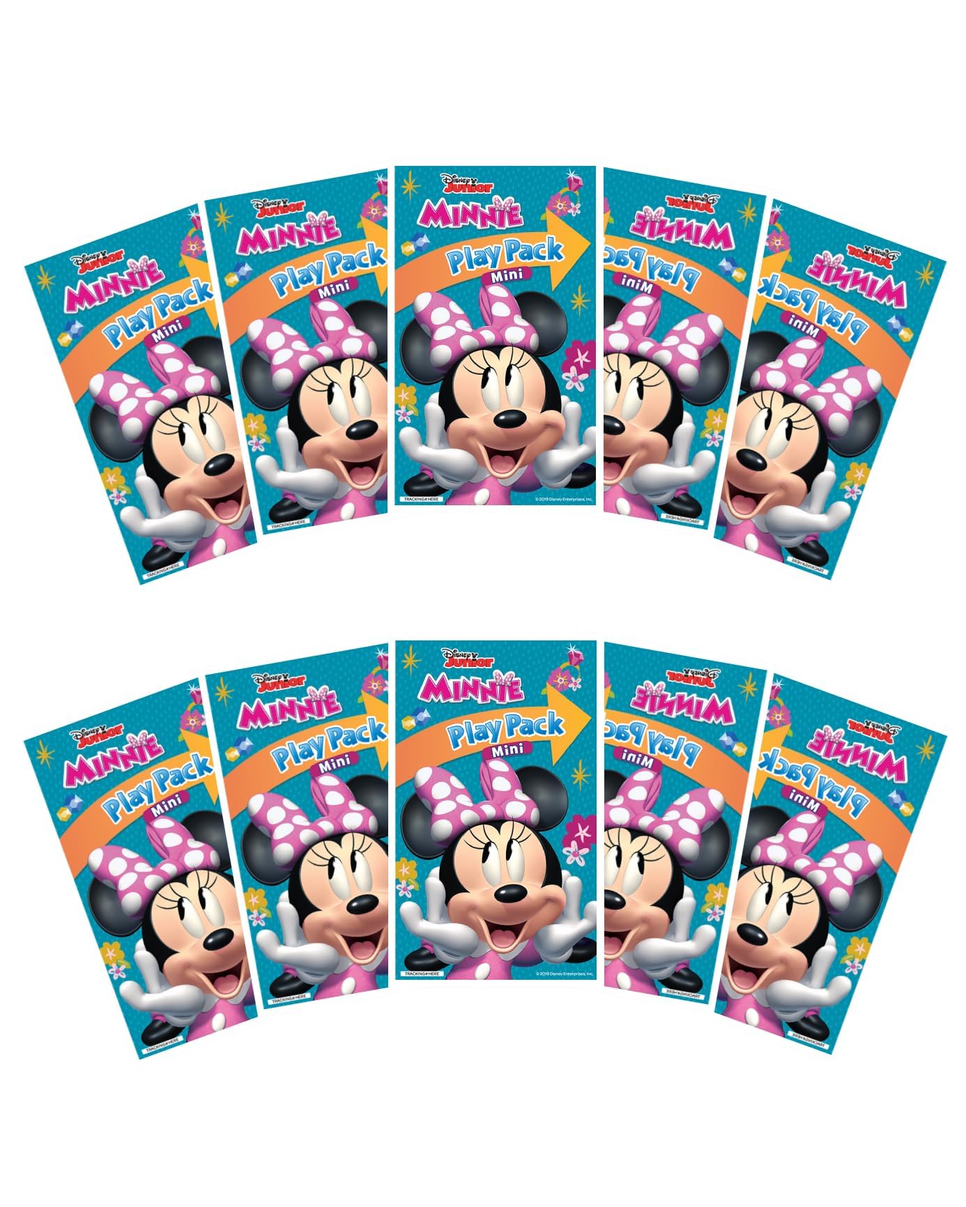Minnie Mouse Play Packs | Disney Minnie Mouse Party Favors Goody Bags | Mini Mouse Goodie Bag Coloring Book, 2 Mini Crayons, and a Sticker | 10-Pack | Officially Licensed